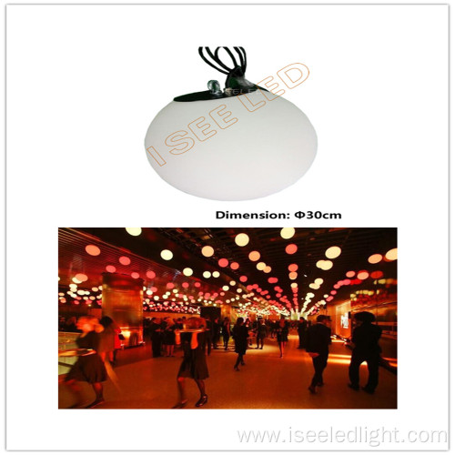 DMX colorful LED hanging 3D ball outdoor
